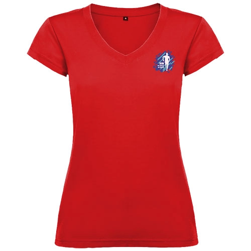 Victoria damska koszulka z krótkim rękawem i dekoltem w serek PFC-R66464I5