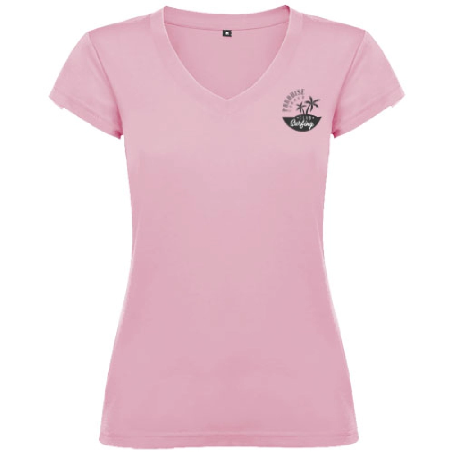 Victoria damska koszulka z krótkim rękawem i dekoltem w serek PFC-R66464O3