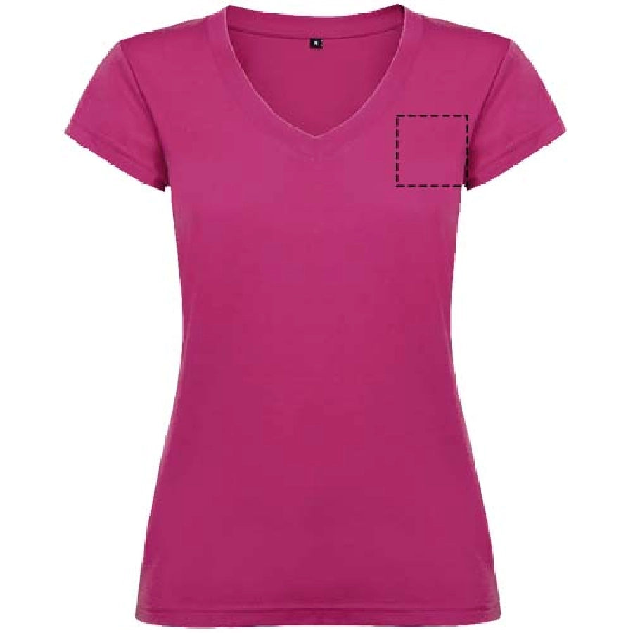 Victoria damska koszulka z krótkim rękawem i dekoltem w serek PFC-R66464R2