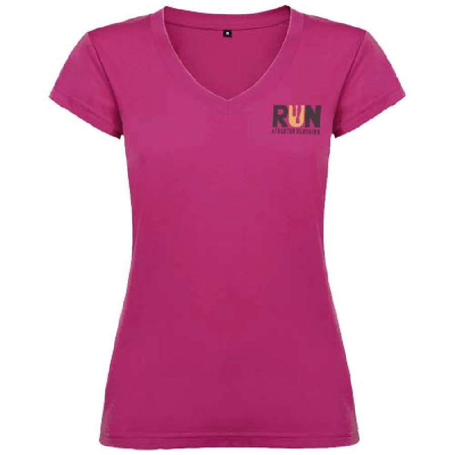 Victoria damska koszulka z krótkim rękawem i dekoltem w serek PFC-R66464R1