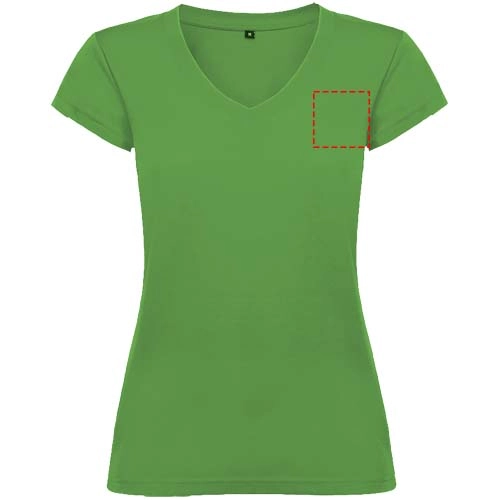 Victoria damska koszulka z krótkim rękawem i dekoltem w serek PFC-R66465U2