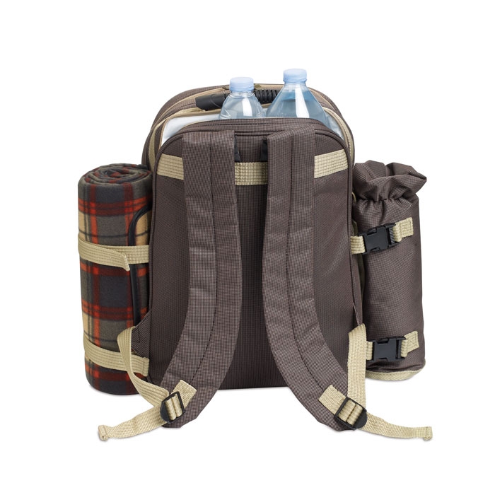 Luksusowy piknikowy plecak HIGH PARK AR1470-01 brązowy