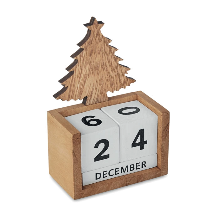 Kalendarz świąteczny AVETO CX1467-40 drewno