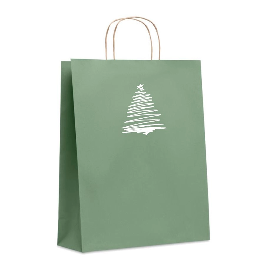 Kolekcja Boże Narodzenie 2022 papierowa torba choinka S 2022 GR-147078BN zielony
