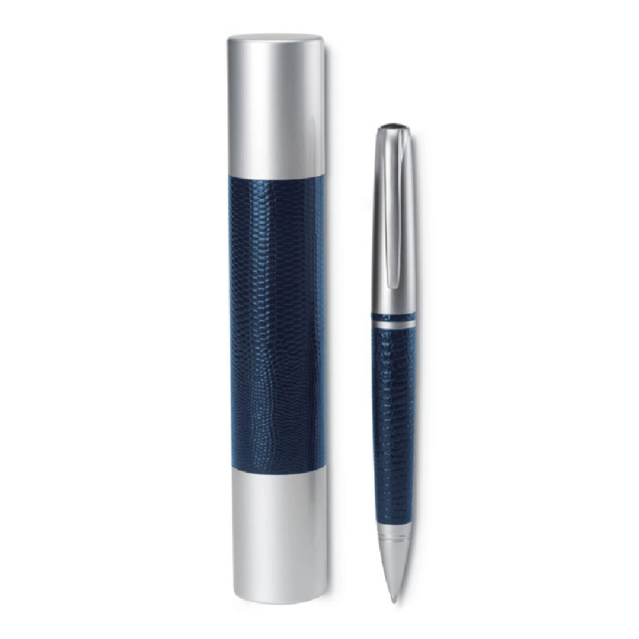 Długopis metal ze skórą AVANT-GARDE IT2801-04 niebieski