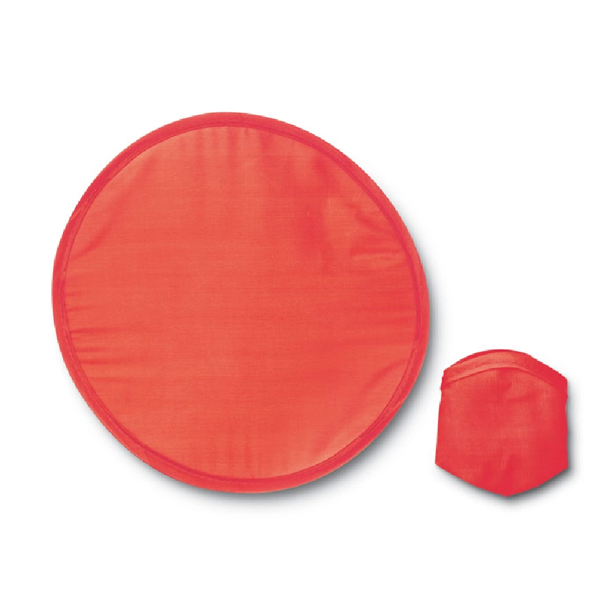 Nylonowe składane frisbee ATRAPA IT3087-05 czerwony