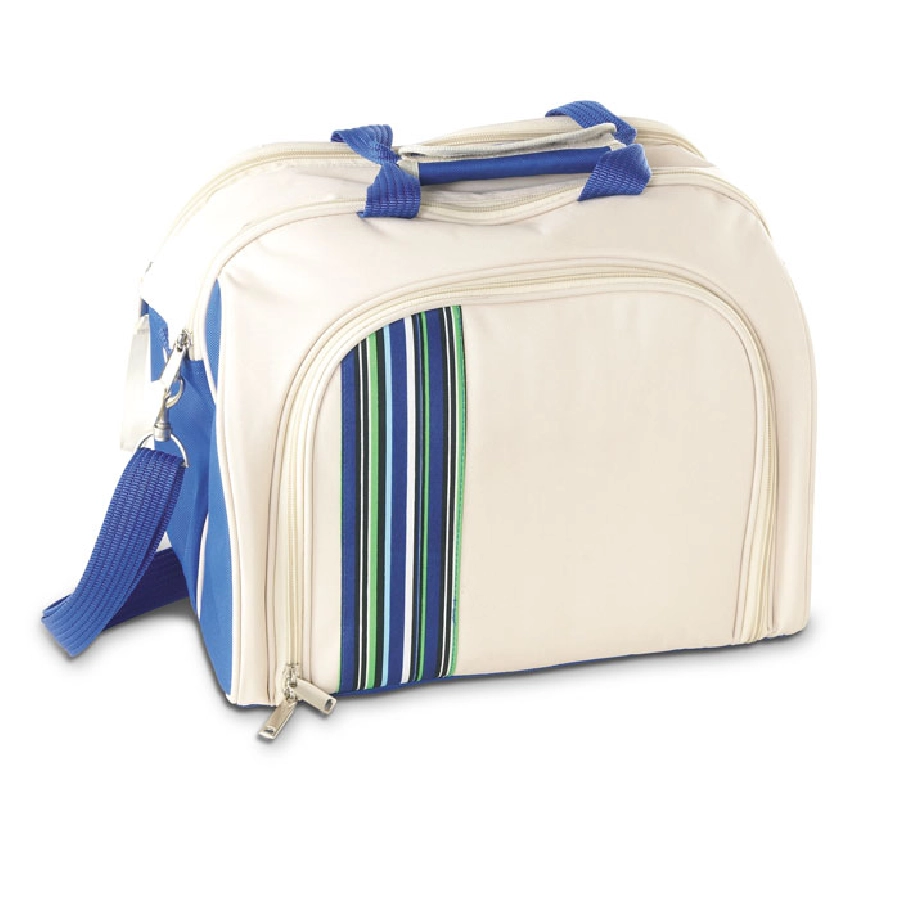 Kompletna torba piknikowa RUSTIC IT3264-04 niebieski