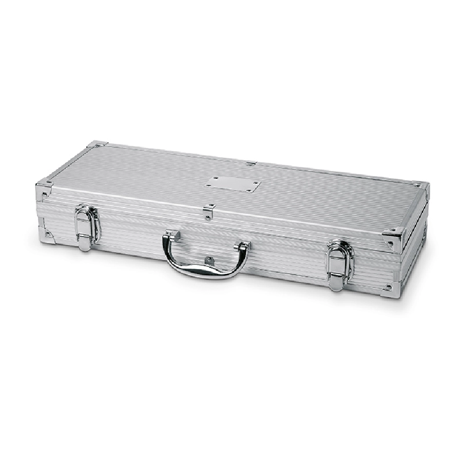 Aluminiowa walizka do barbecue ASADOR IT3476-14 srebrny
