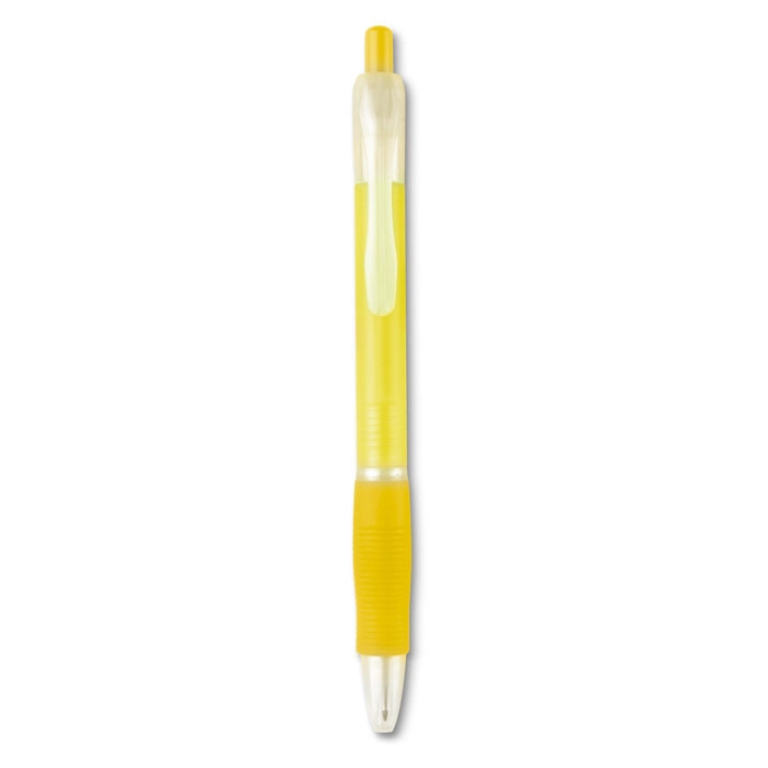 Długopis z gumowym uchwytem MANORS KC6217-28 żółty