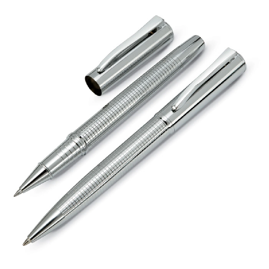 Metalowy długopis i cienkopis MARGA KC6615-17 srebrny
