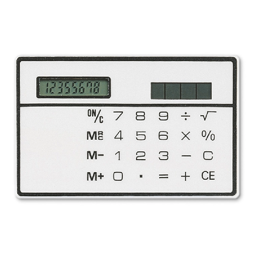 Kalkulator solarny TADESI KC8059-06 biały
