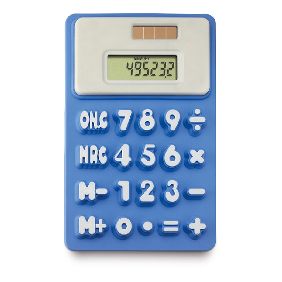 Kalkulator na baterię słoneczą FLEXICAL MO7435-04 niebieski