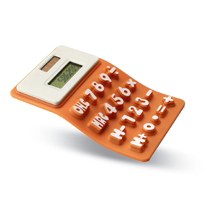 Kalkulator na baterię słoneczą FLEXICAL MO7435-10 pomarańczowy
