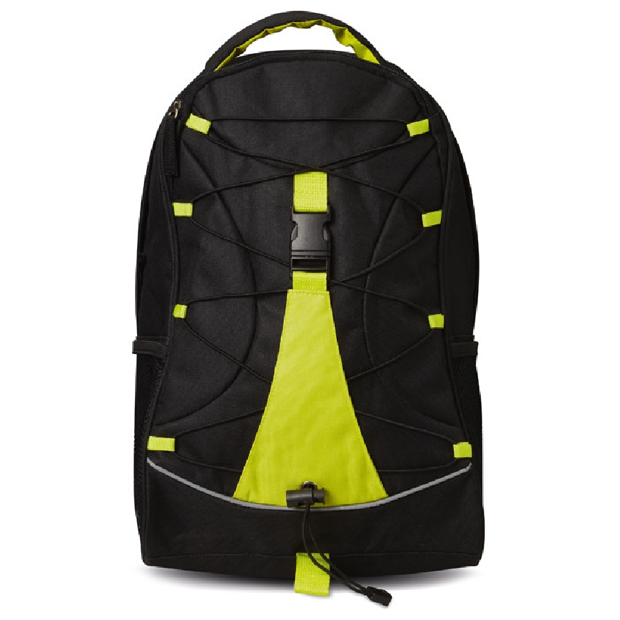 Czarny plecak MONTE LEMA MO7558-48 limonka