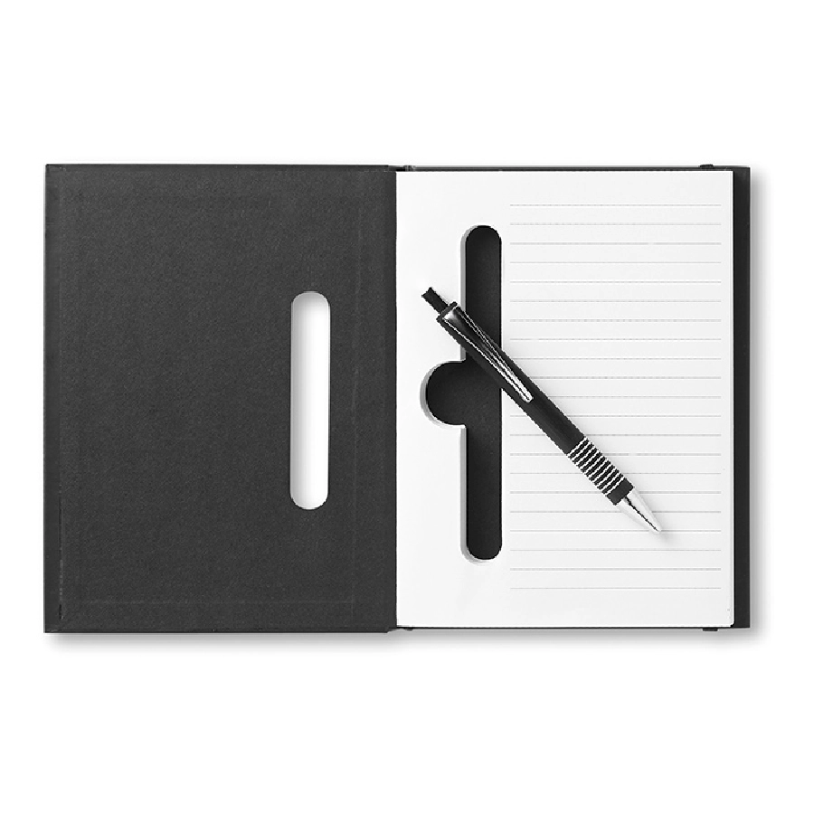 Notes, 140 kartek, długopis NOTILUX MO7601-03 czarny