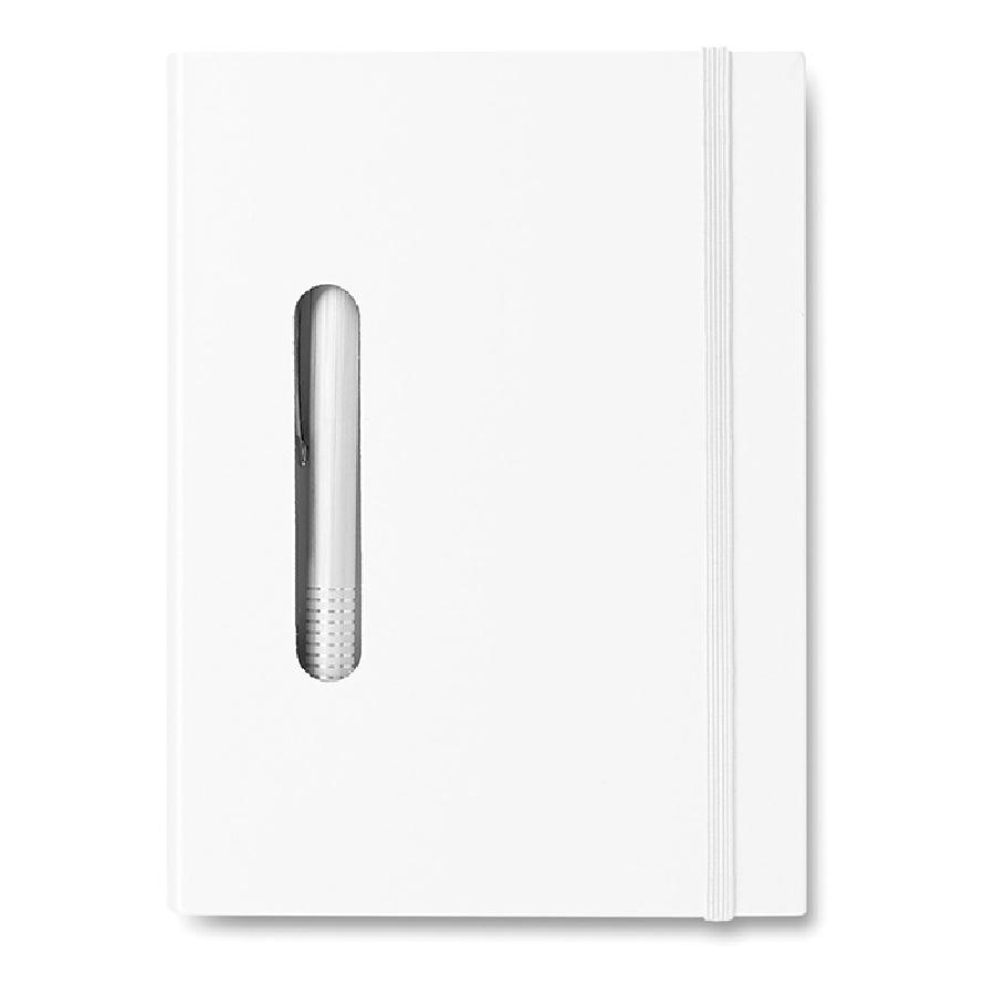 Notes, 140 kartek, długopis NOTILUX MO7601-06 biały