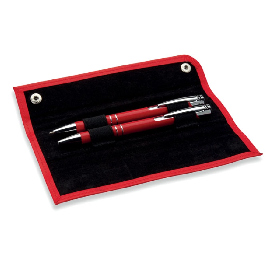 Długopis i ołówek w etui GEMELLO MO8151-05 czerwony