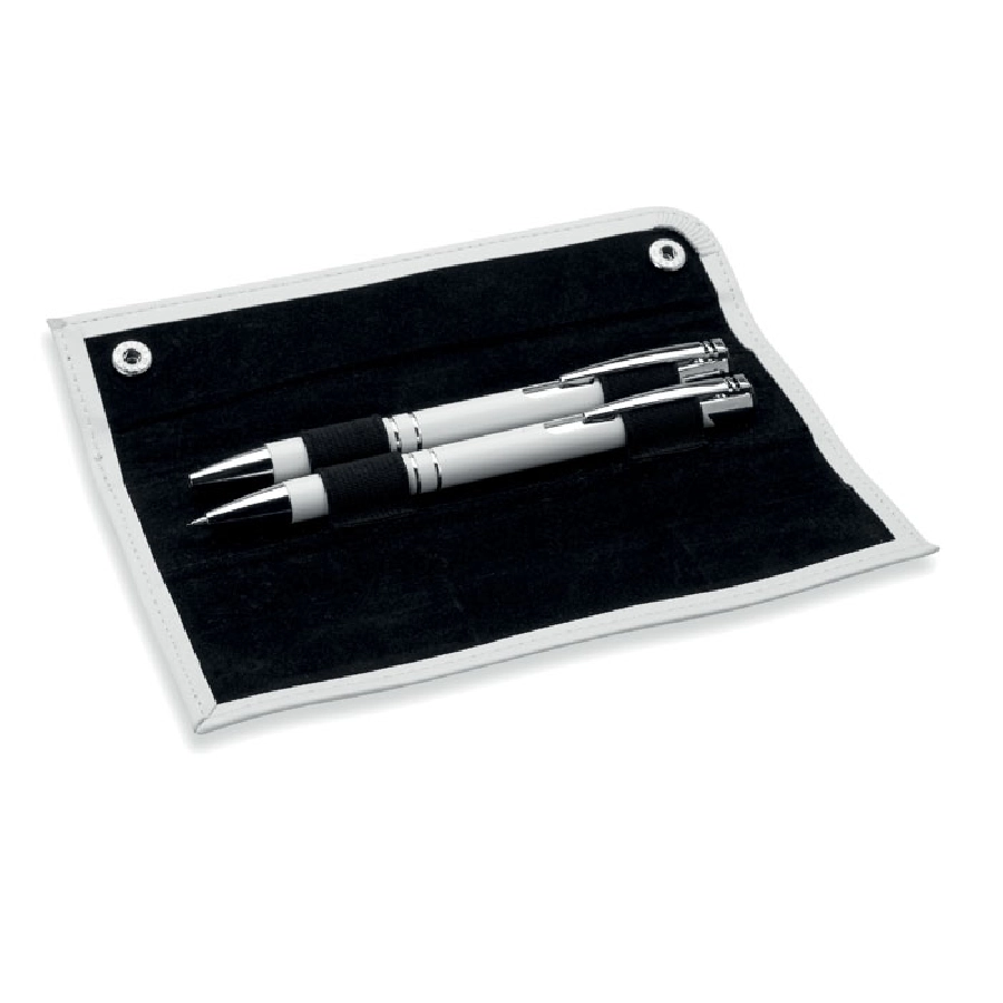Długopis i ołówek w etui GEMELLO MO8151-06 biały