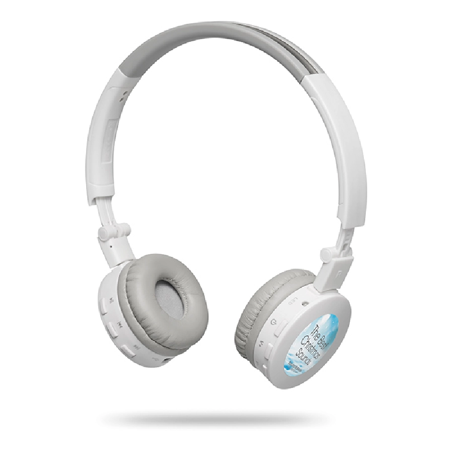 Słuchawki na bluetooth BASS MO8395-06 biały