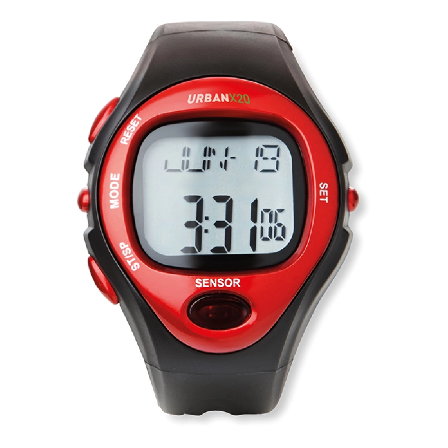 Sportowy zegarek elektroniczny SPORTY MO8510-05 czerwony