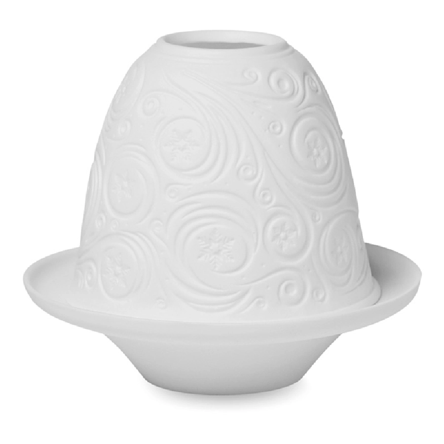 Świecznik z ceramiki CHOLDY MO8550-06 biały
