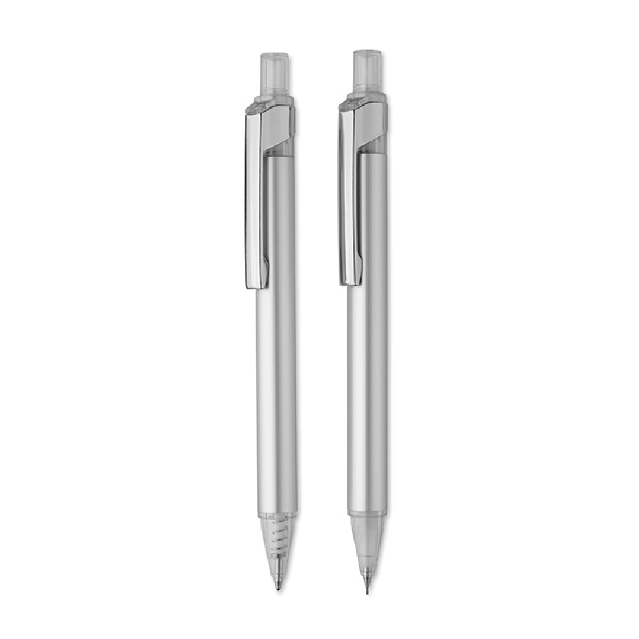Zestaw się z długopisa i ołówk CARMEN MO8579-16 srebrny
