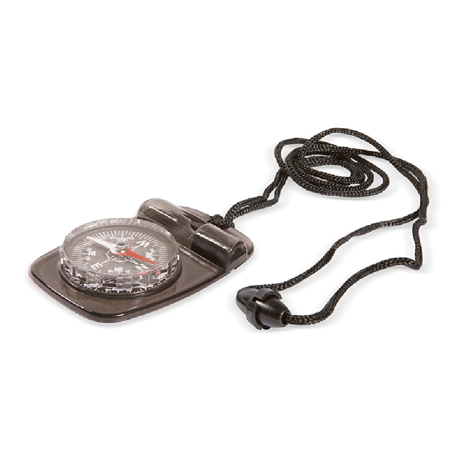 Kompas i gwizdek na sznurku CORDY MO8704-03 czarny