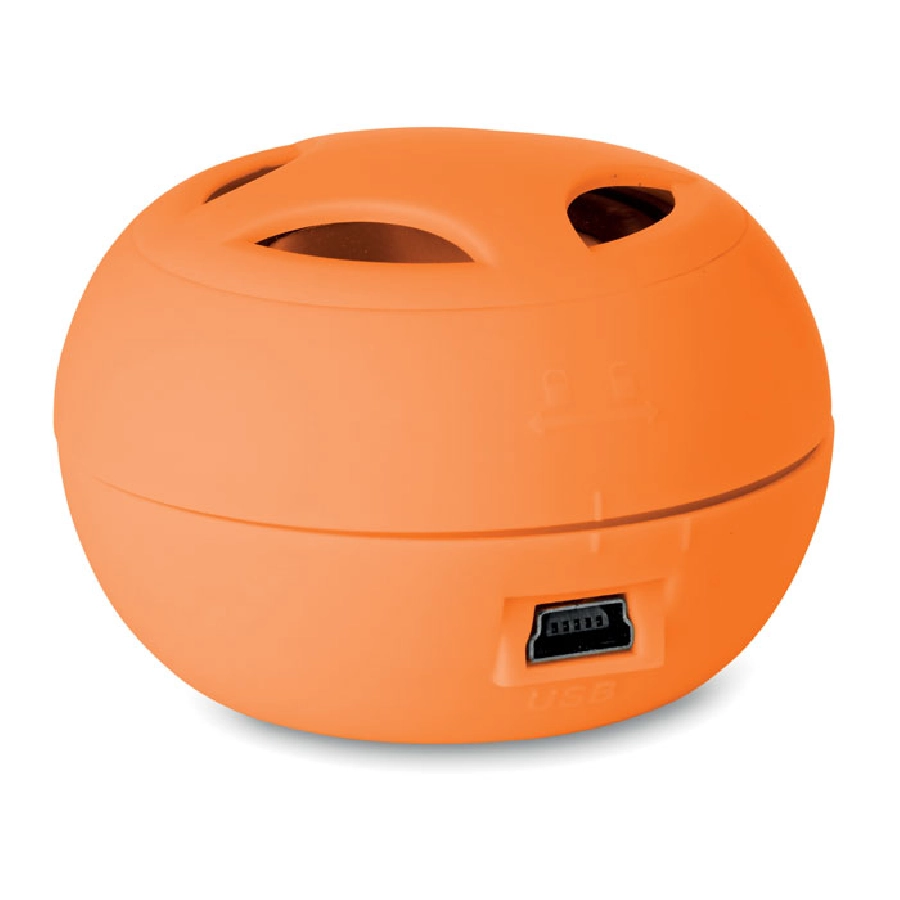 Mini głośnik z kablem MINI SOUND MO8729-10 pomarańczowy