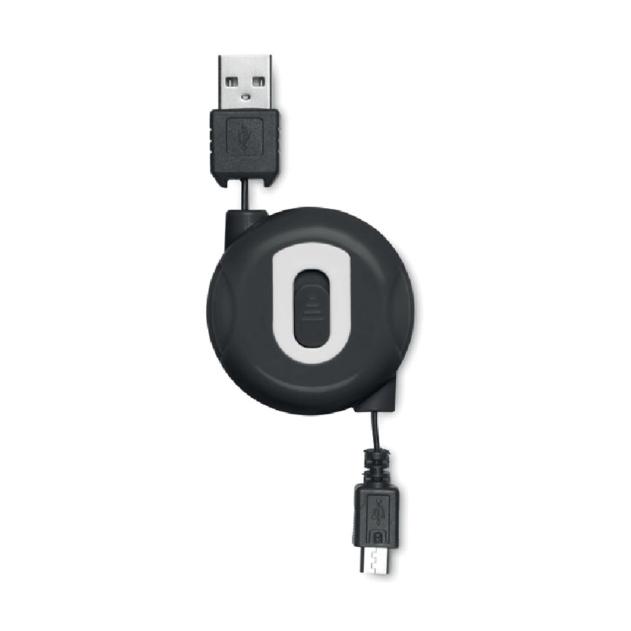 Kabel USB-mikroUSB zwijany COMPACTMICRO MO8733-03 czarny