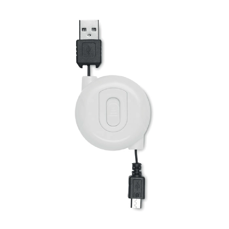 Kabel USB-mikroUSB zwijany COMPACTMICRO MO8733-06 biały