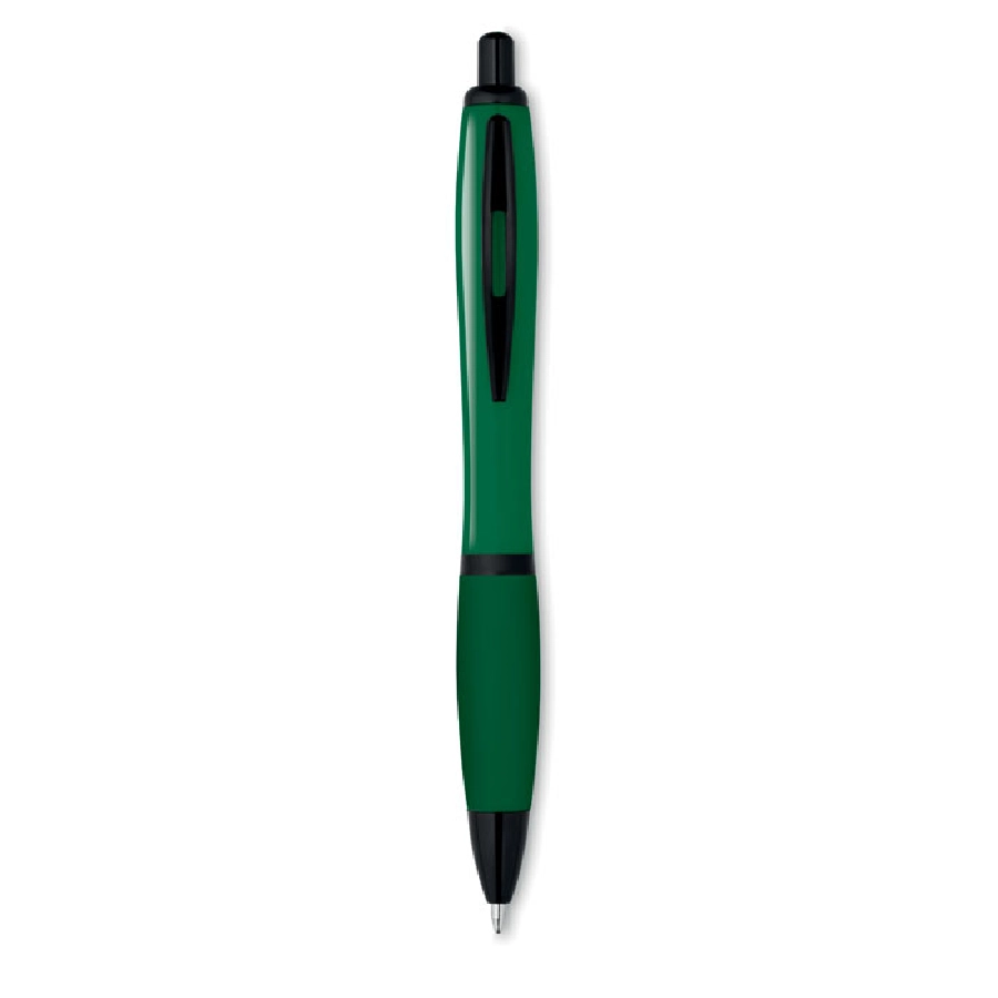 Kolorowy długopis z czarnym wy RIOSOFT MO8748-09 zielony