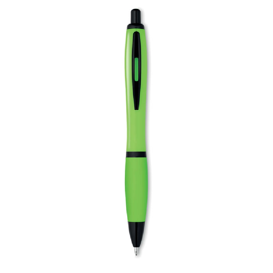 Kolorowy długopis z czarnym wy RIOSOFT MO8748-48 limonka