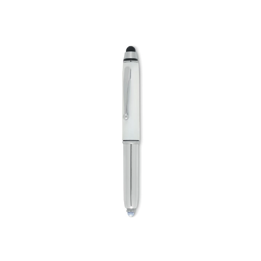 Długopis z rysikiem i latarką LUZZY MO8751-06 biały