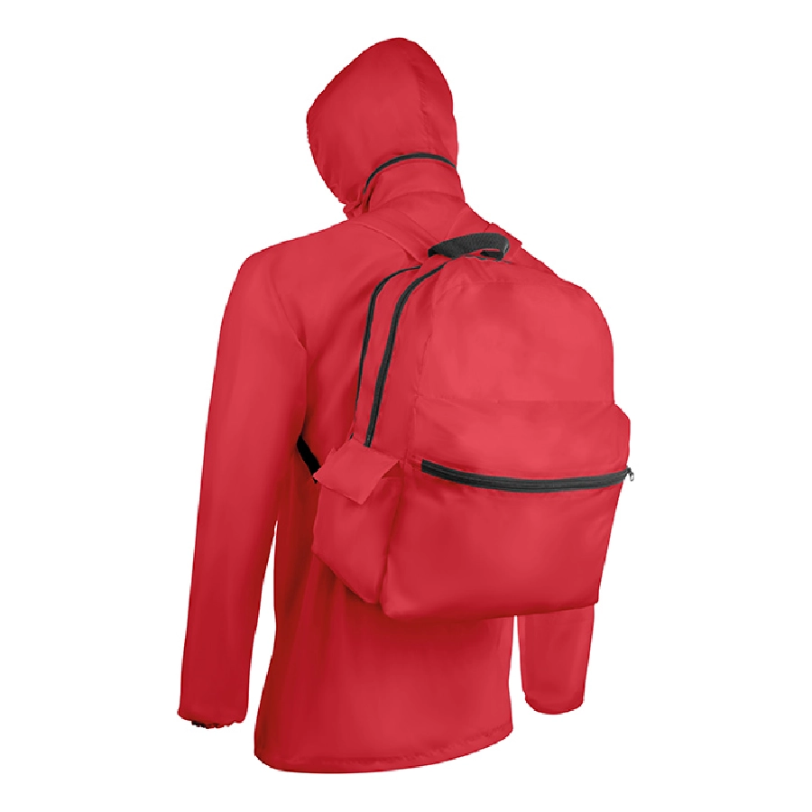 Płaszcz przeciwdeszczowy i ple SURPRISE BAG MO8786-05 czerwony