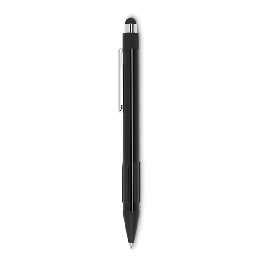 Wysuwany aluminiowy długopis z GOLDIM MO8795-03 czarny