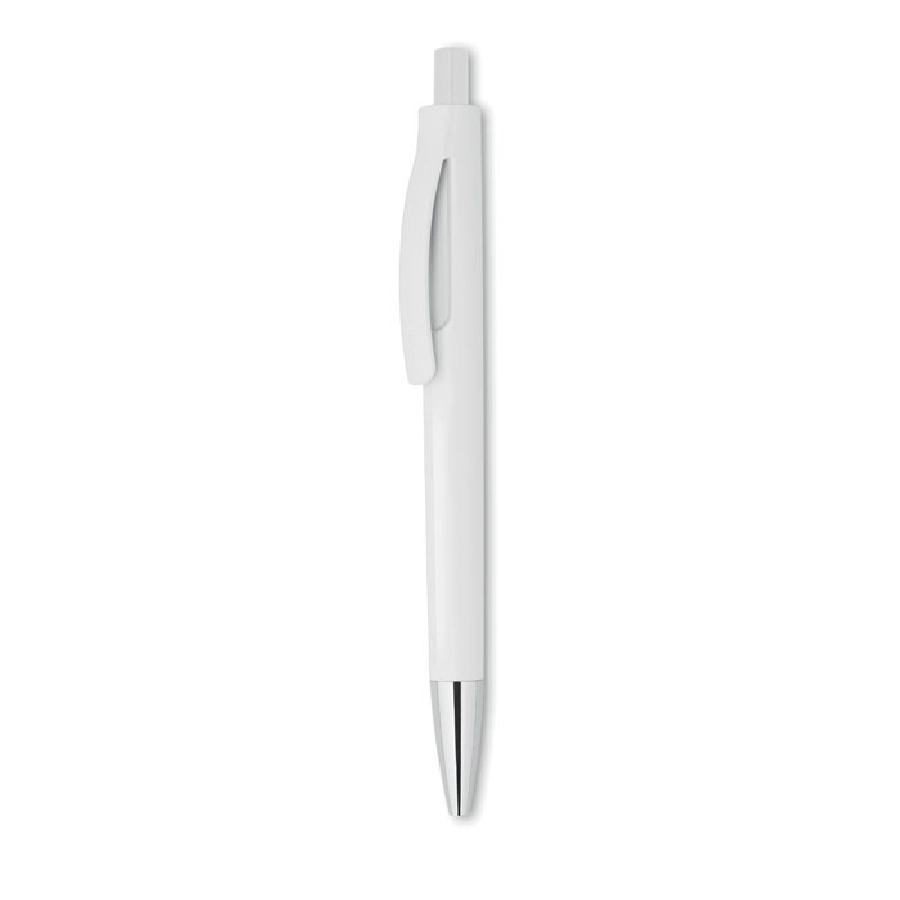 Przyciskany długopis w białej LUCERNE WHITE MO8814-06 biały