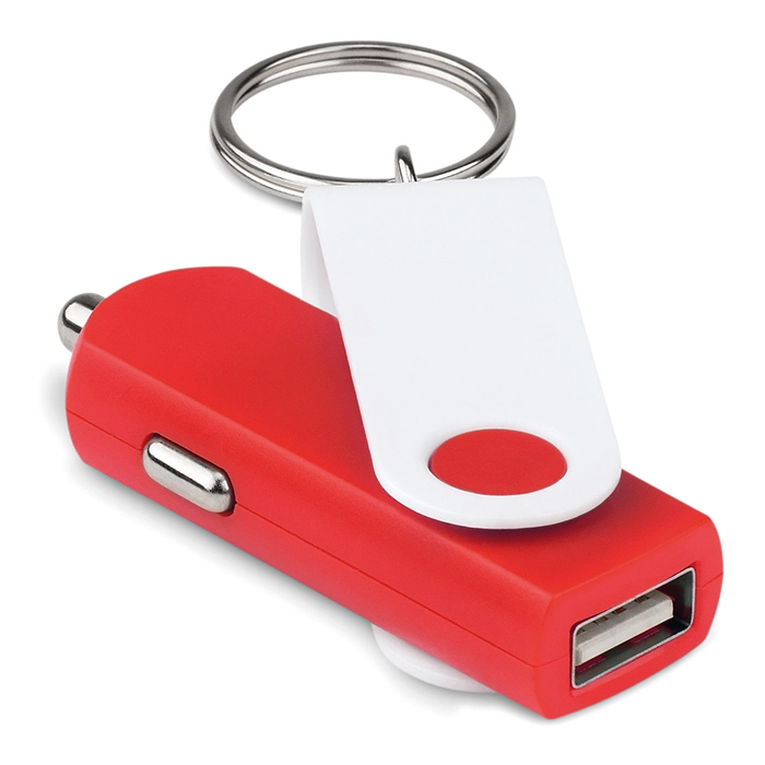 Ładowarka samochodowa USB TECHRING MO8843-05 czerwony