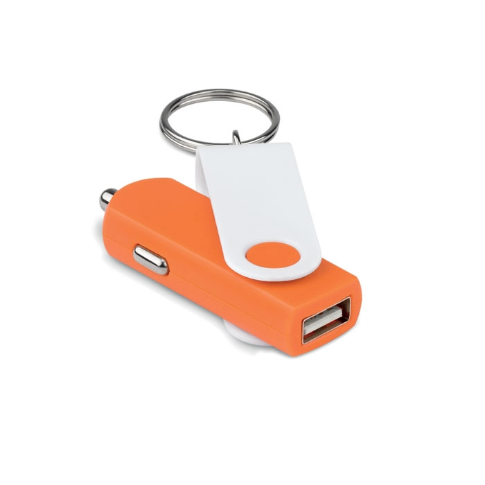 Ładowarka samochodowa USB TECHRING MO8843-10 pomarańczowy