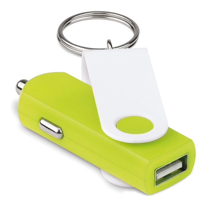 Ładowarka samochodowa USB TECHRING MO8843-48 limonka