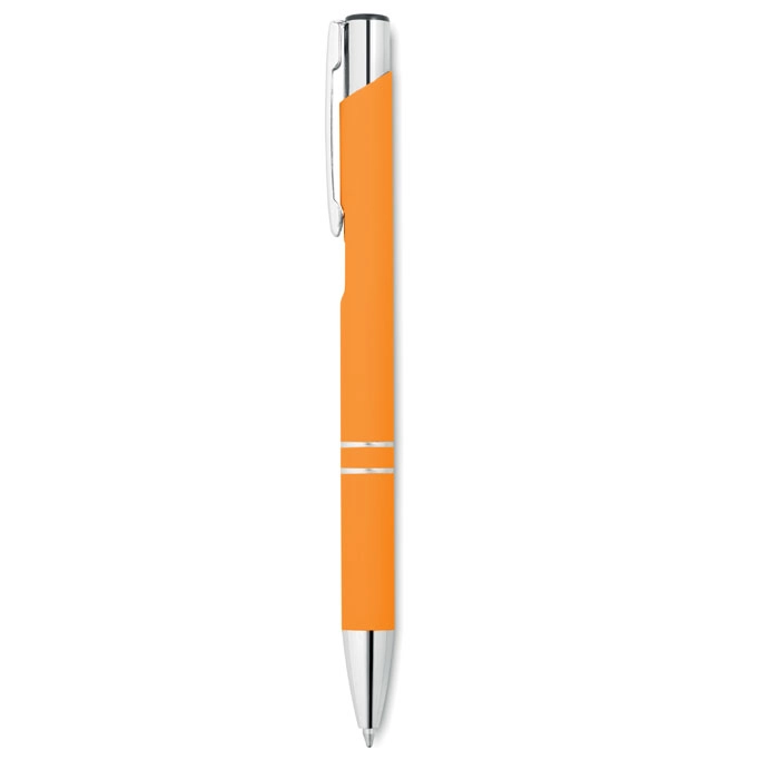 Długopis z gumowym wykończenie AOSTA MO8857-10 pomarańczowy