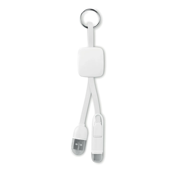 Brelok USB typ C KEY RING C MO8887-06 biały