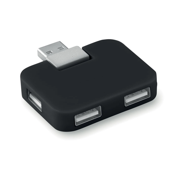 Hub USB 4 porty SQUARE MO8930-03 czarny