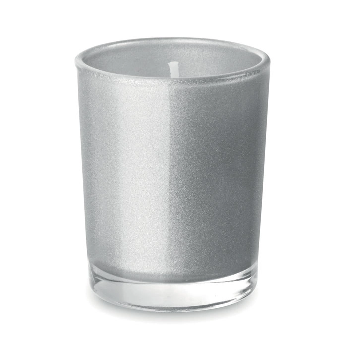 Mała szklana świeca SELIGHT MO9030-16 srebrny
