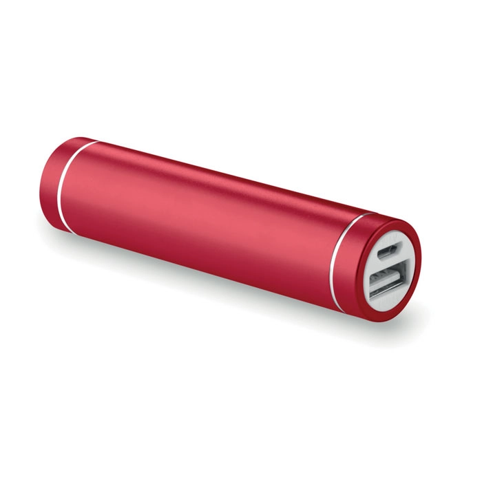 Powerbank w kształcie cylindra POWEROVALE MO9032-05 czerwony