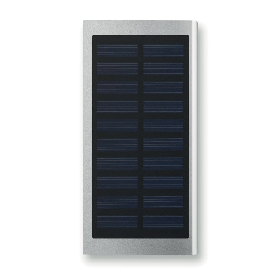 Solarny power bank 8000 mAh SOLAR POWERFLAT MO9051-16 srebrny
