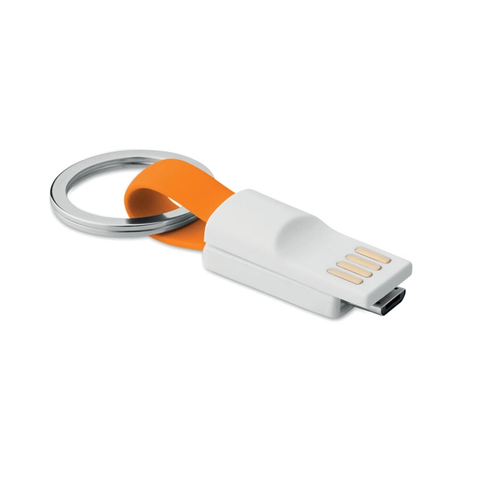 Brelok USB/microUSB MINI MO9170-10 pomarańczowy