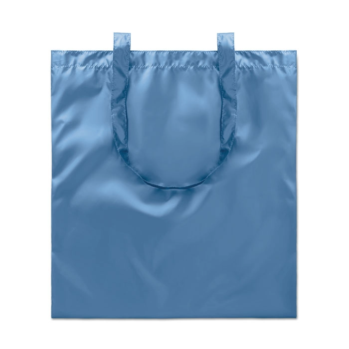 Błyszcząca torba na zakupy TOTE NEW YORK MO9443-04 niebieski