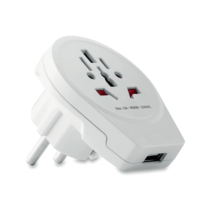Wtyczka USB SKROSS ® MO9449-06 biały