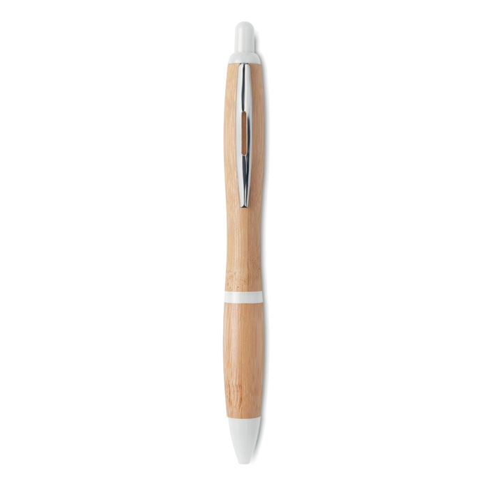 Długopis z bambusa RIO BAMBOO MO9485-06 biały