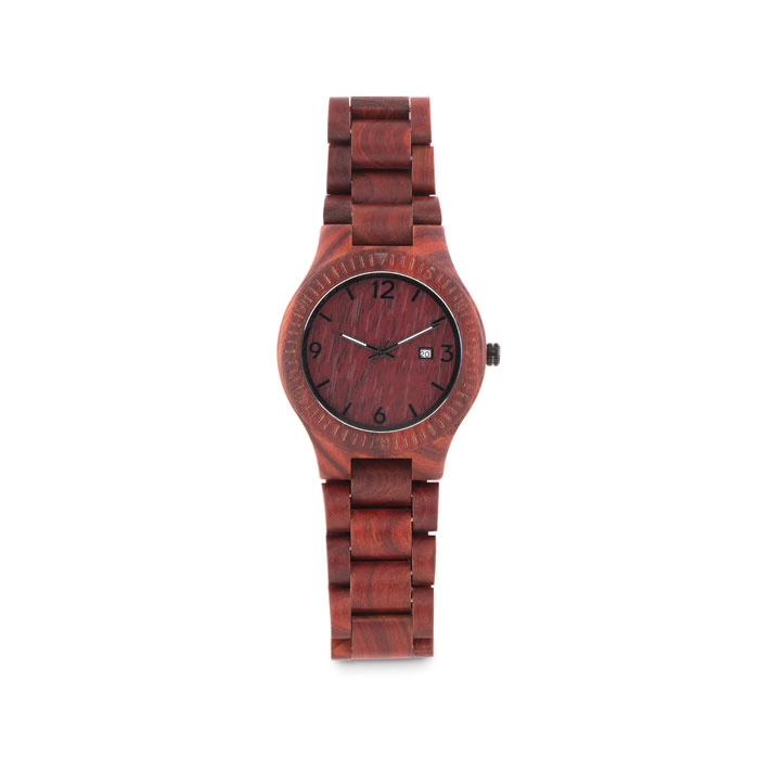 Zegarek drewniany na rękę SAN GALLEN MO9582-01 brązowy